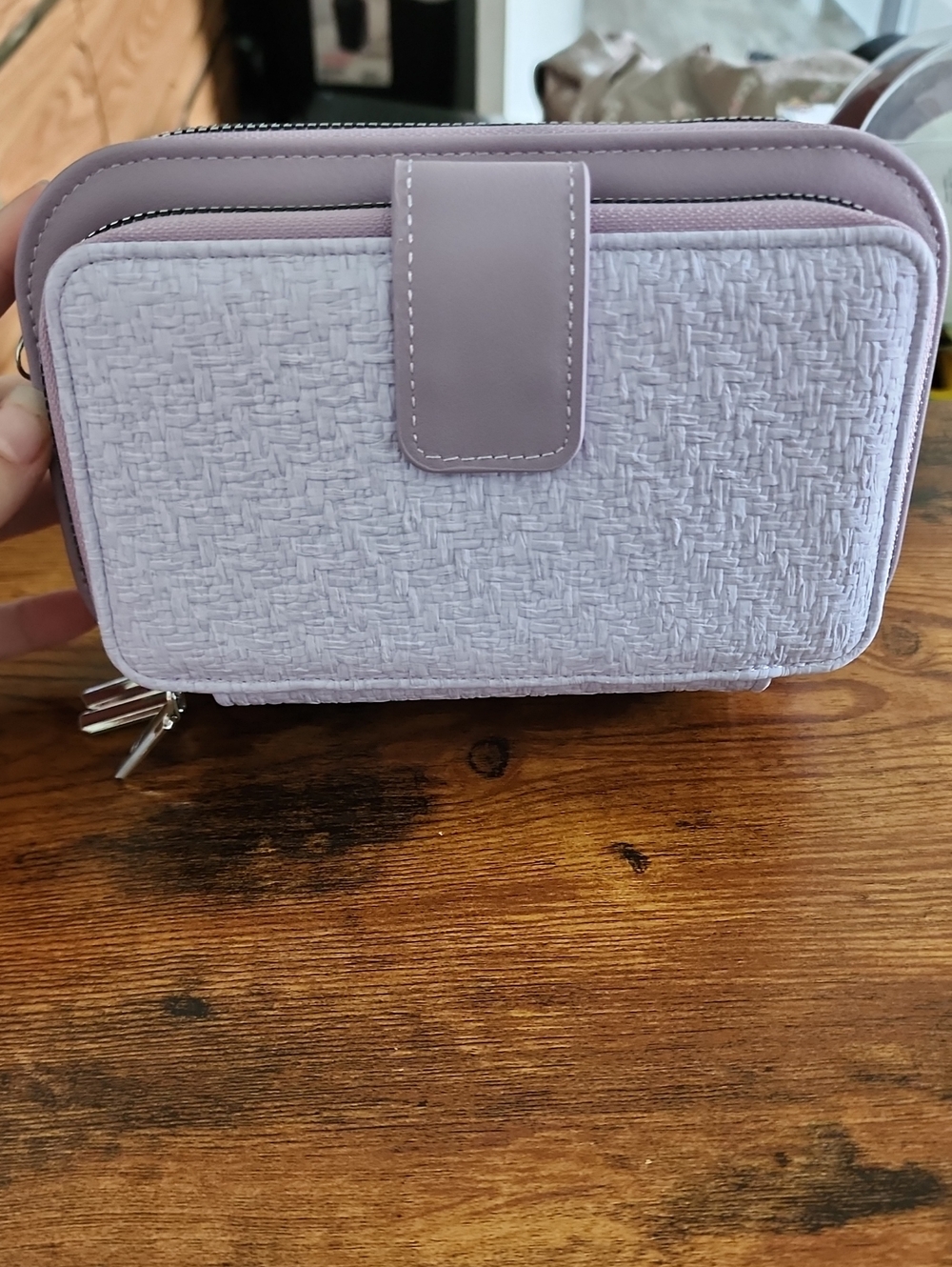New Multifunctional Large Capacity Double Zipper Phone Wallet, Fashionable
